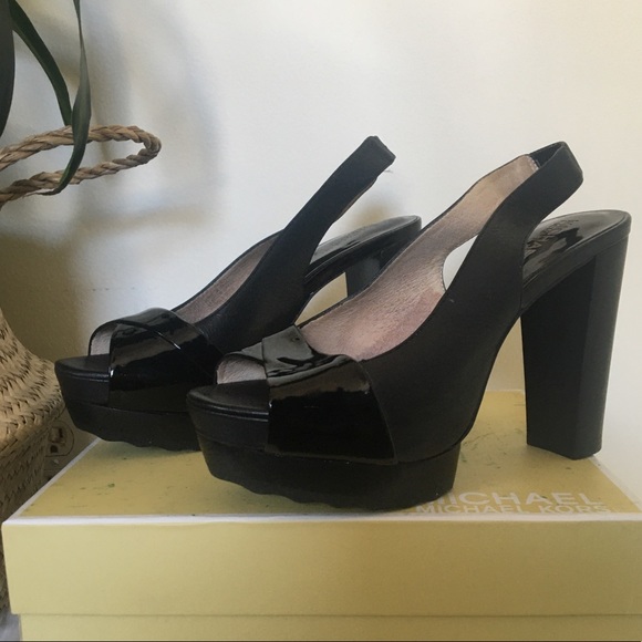 Michael Kors platform peep toe shoes - Picture 1 of 4